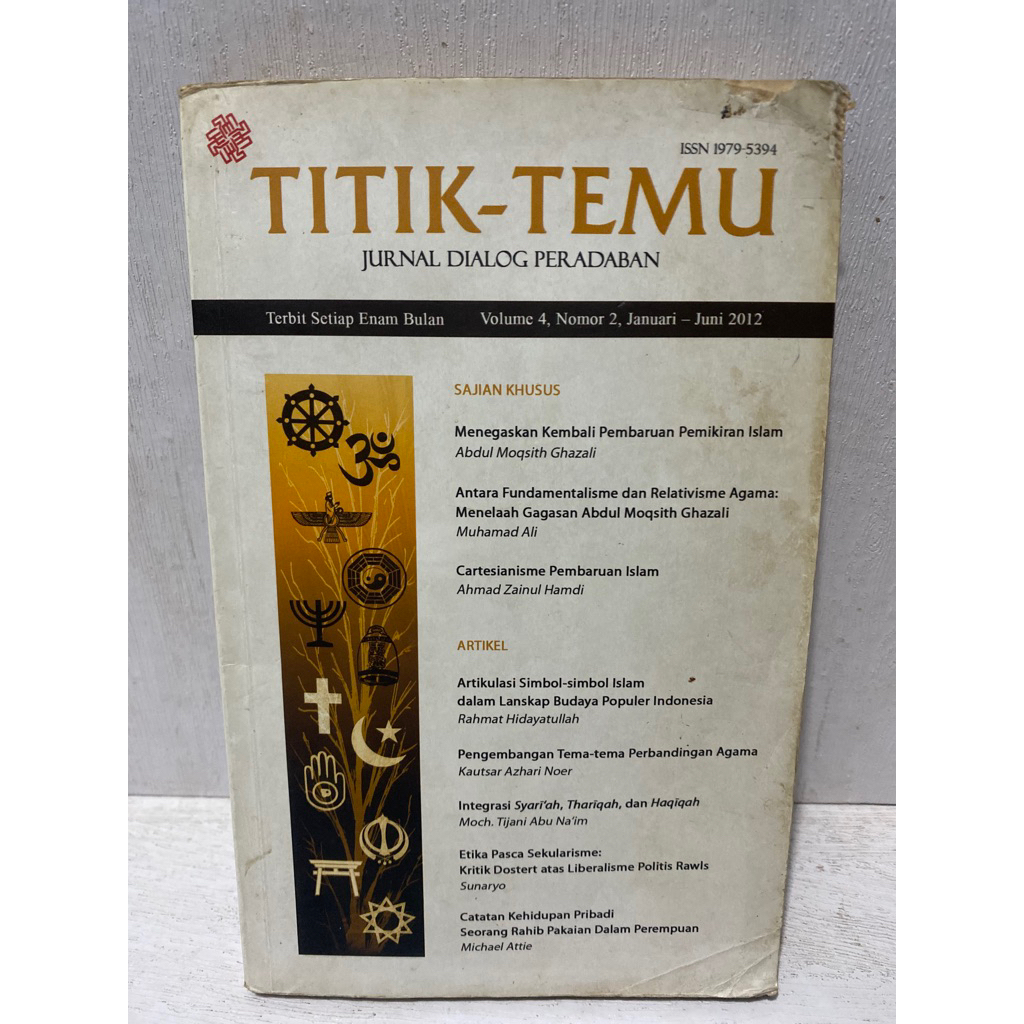 Buku Original TITIK TEMU JURNAL DIALOG PERADABAN