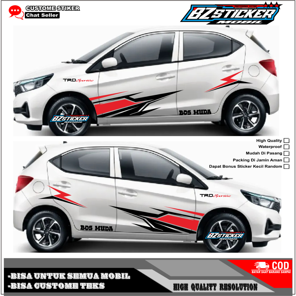 [COD] STICKER BRIO STIKER BRIO STICKER MOBIL BRIO STICKER VARIASI MOBIL BRIO STICKER HONDA BRIO