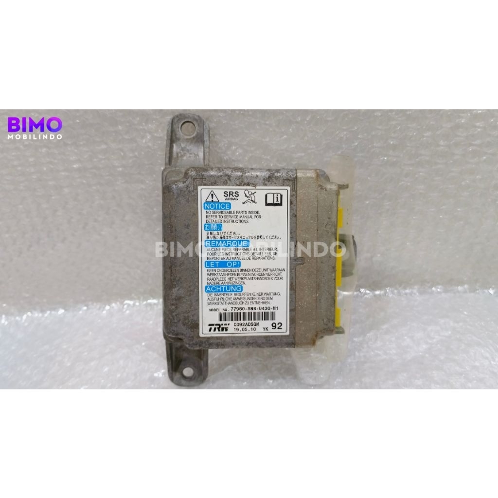 Modul SRS Airbag Honda Civic FD 77960-SNB-U430-M1 2006 2007 2008 2009 2010 2011