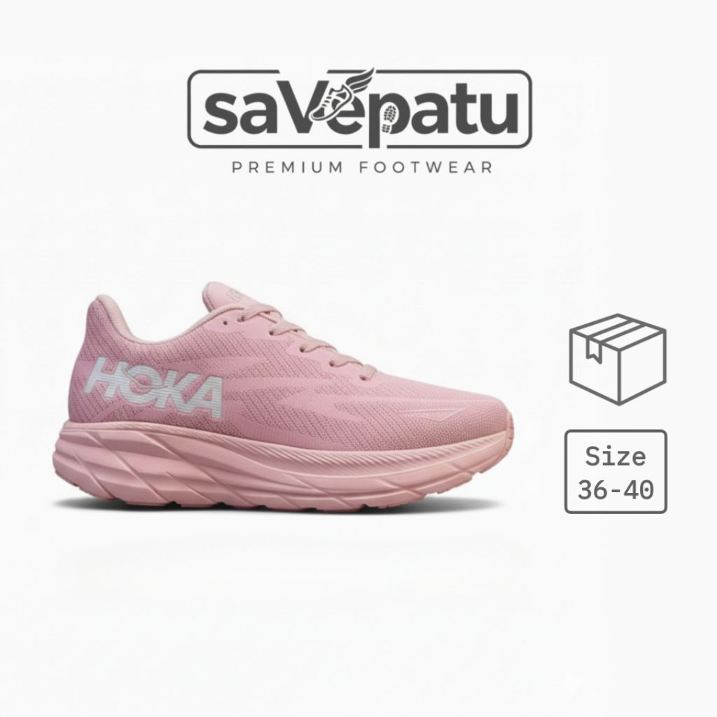 SAVEPATU - SEPATU SNEAKERS RUNNING JOGGING SENAM AEROBIK - SEPATU LARI JALAN SANTAI WANITA PINK