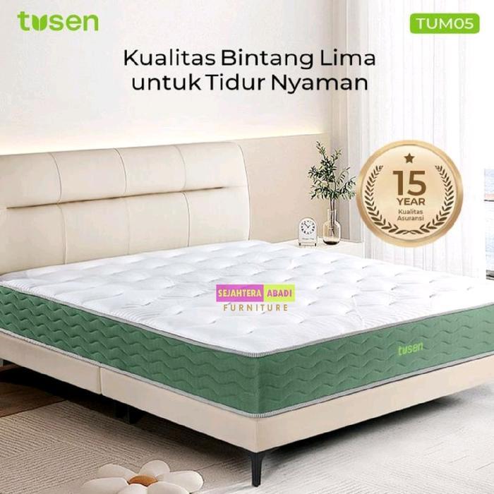 Tusen Springbed In a Box kasur Pocket spring cooling Spring bed USA TU05 matras kasur memory foam Ka
