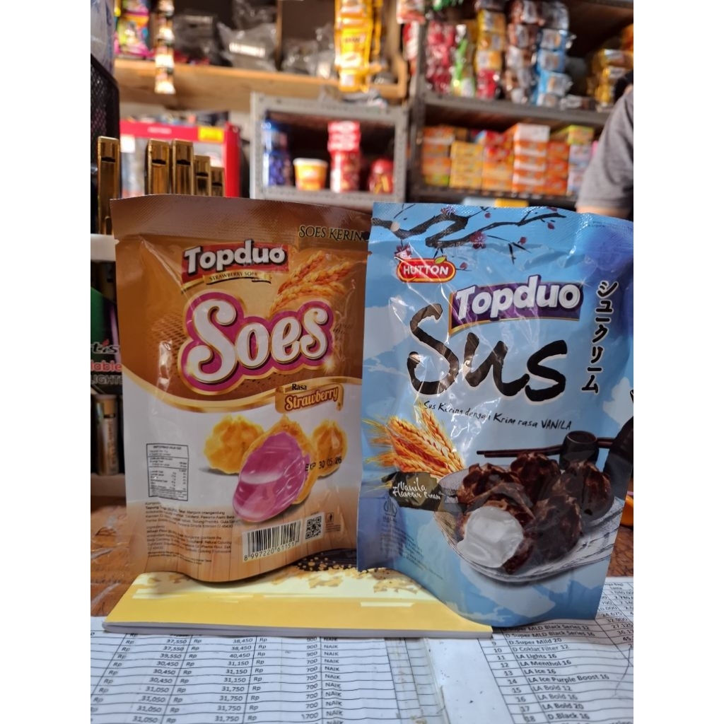 Top Duo Sus 30g Hutton – Snack Coklat Susu Enak