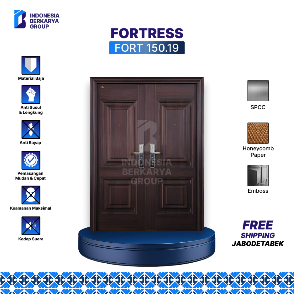 Pintu Baja Fortress Fort 150.19 (Double Door)