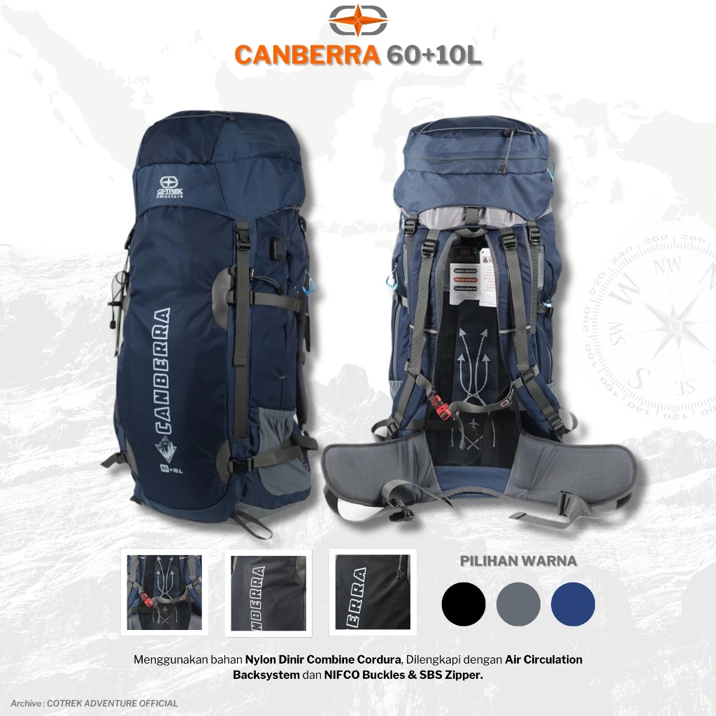 Carrier 60 Liter Canberra Cotrek Adventure