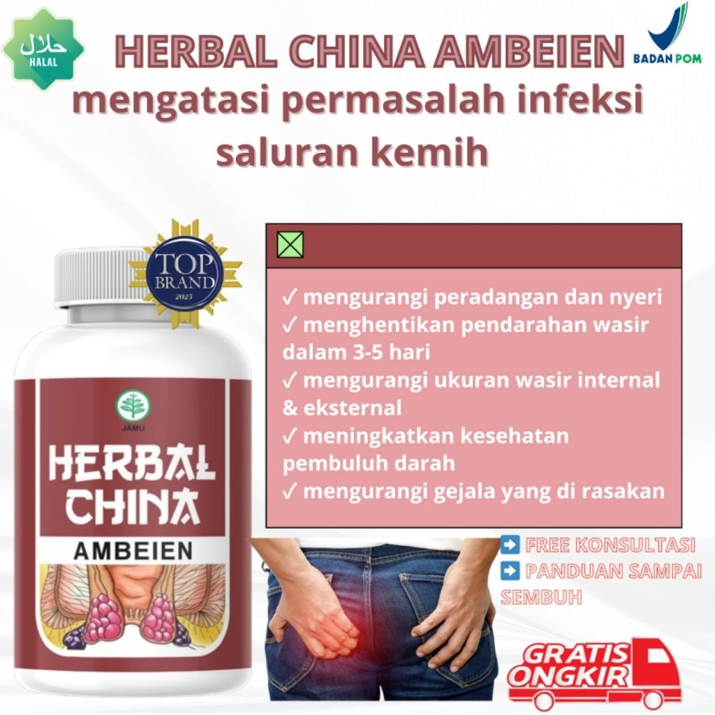 Herbal China Ambeien |Solusi Efektif

Mengatasi Benjolan Ambeien Tanpa

Operasi |

HALAL BPOM.
