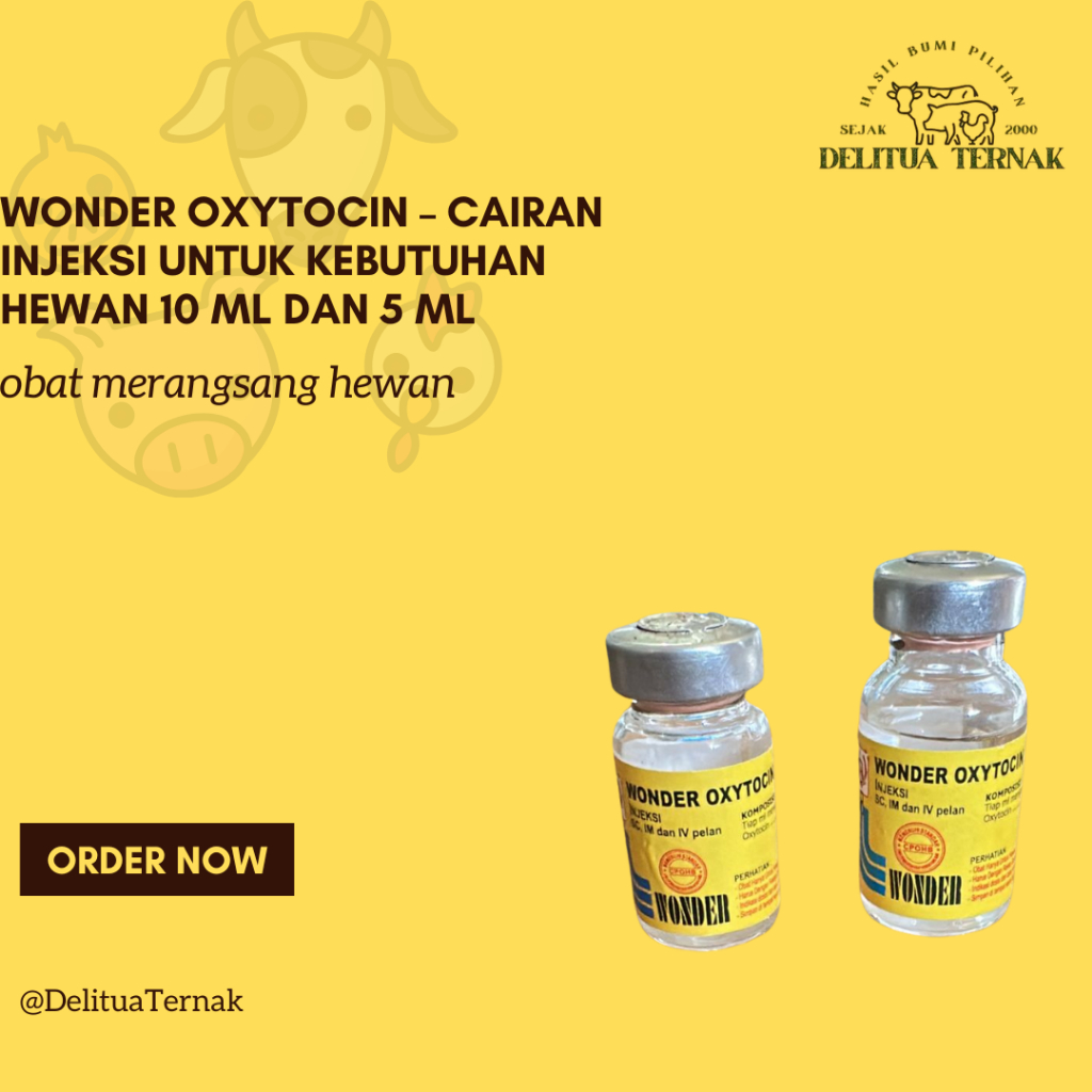 WONDER OXYTOCIN – Cairan Injeksi untuk Kebutuhan Hewan 10 Ml dan 5 Ml