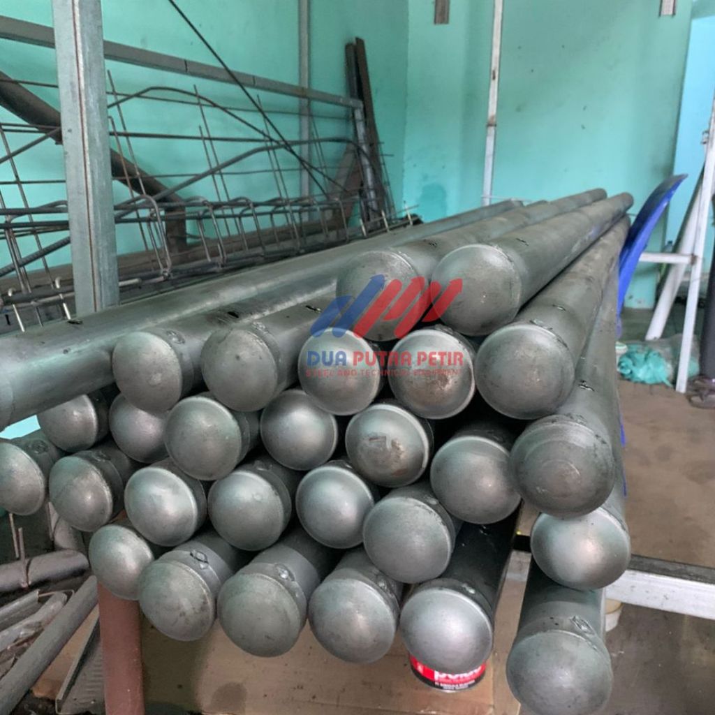 Tiang Pagar BRC 2 Inch x 150cm/200 Komplit Unclip dan Baut Aksesoris Pagar BRC