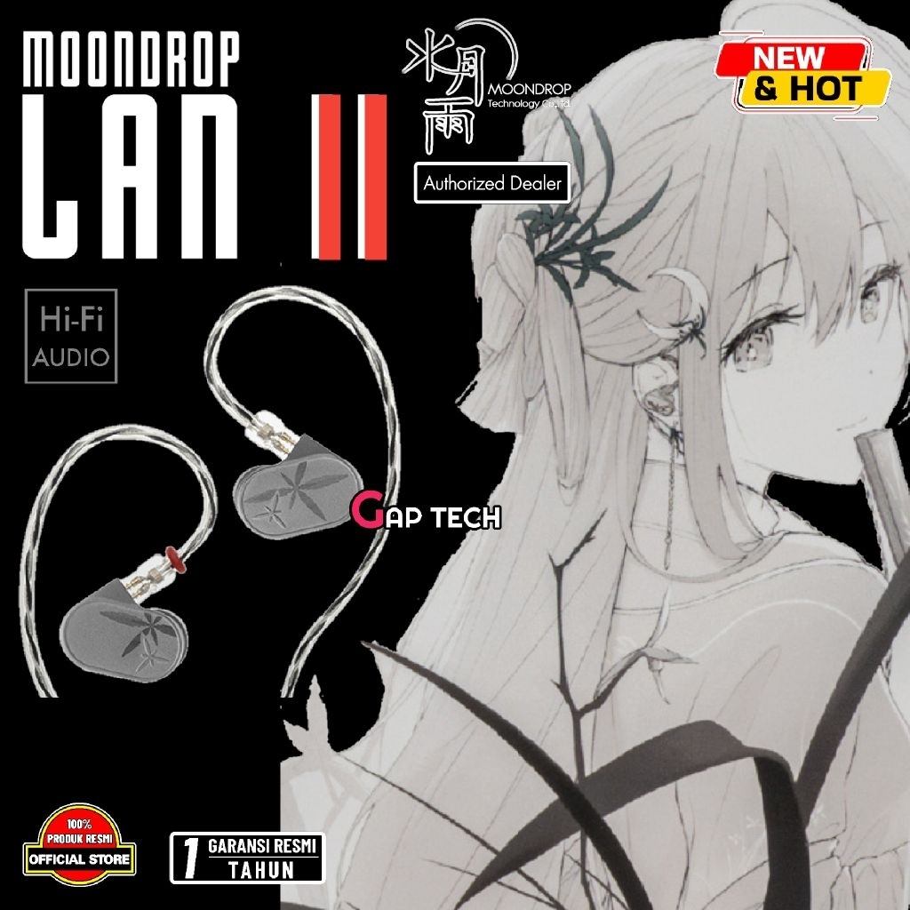 Moondrop Lan II / Lan 2 / Lan2 - 10mm Dynamic Driver In Ear Monitors / IEM