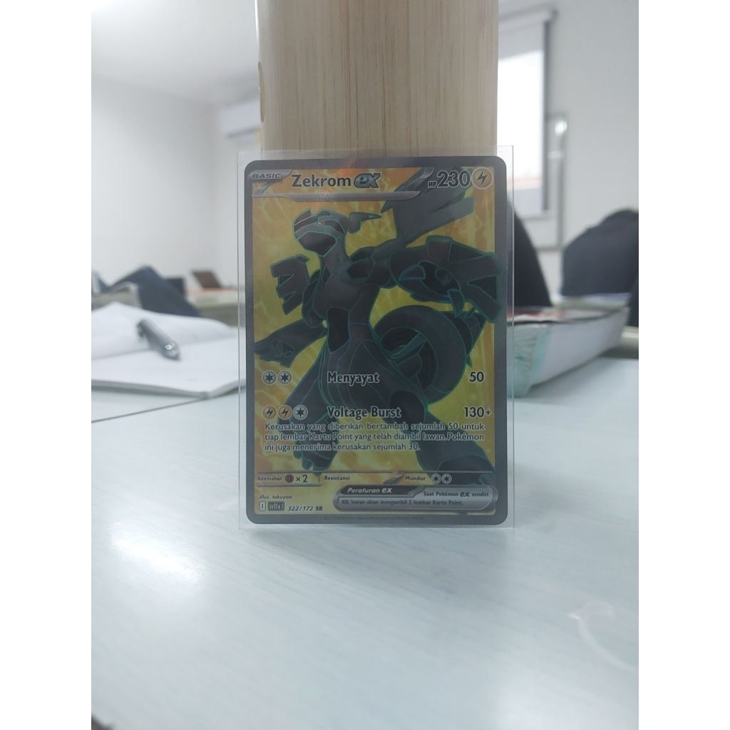 Zekrom EX SR Indonesia Hitam Putih Pokemon TCG