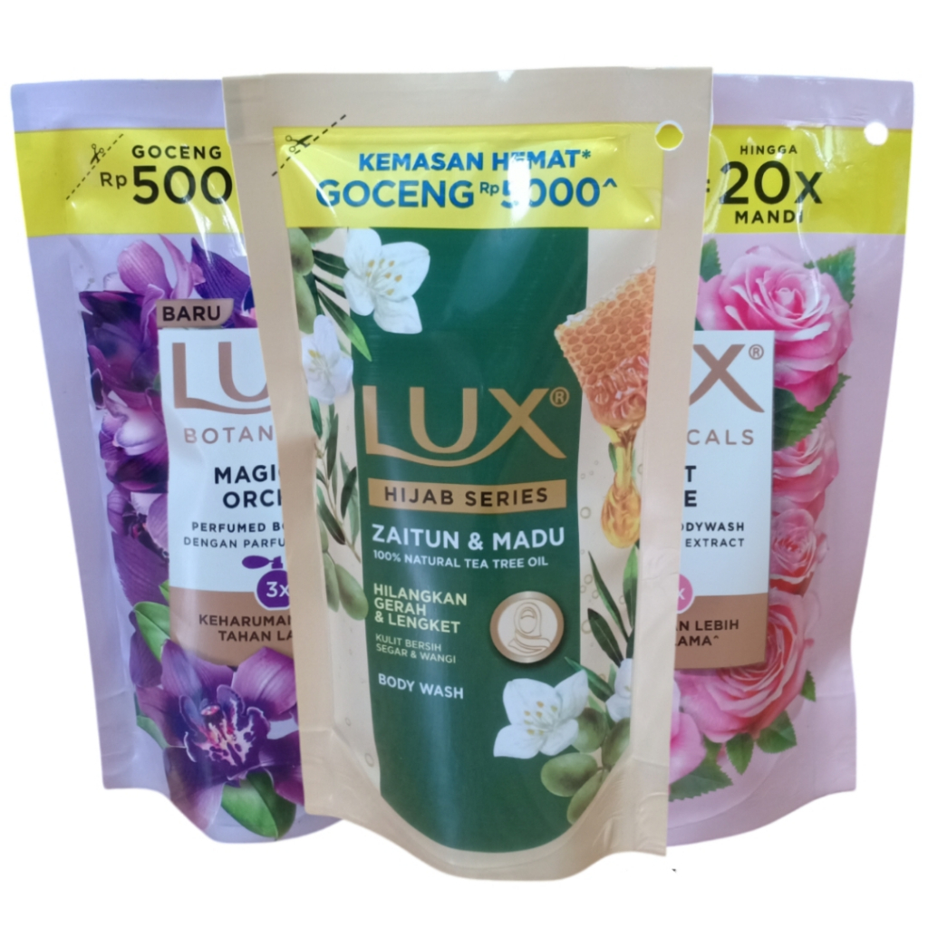 SABUN MANDI LUX 5000 FRAGRANT SKIN BODY WASH POUCH REFILL SABUN PERAWATAN TUBUH SABUN CAIR KEMASAN E