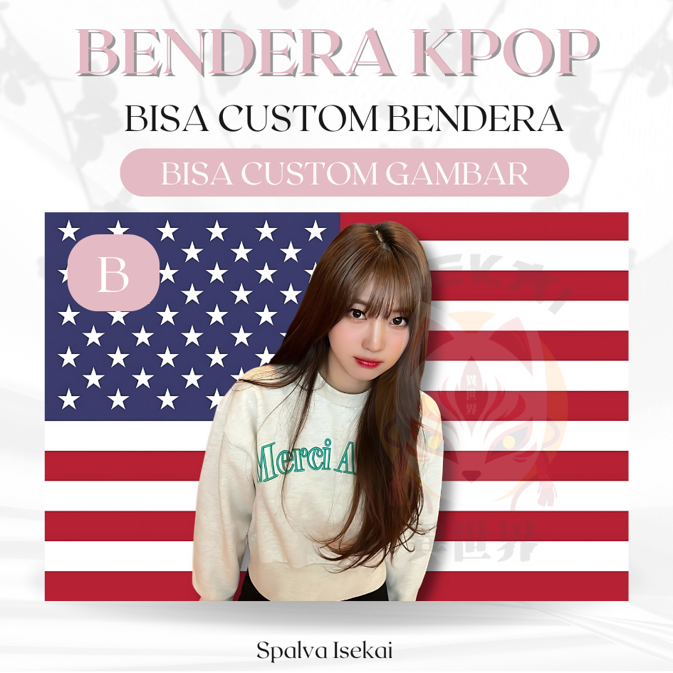 Bendera AMERIKA KPOP SIHYEON EVERGLOW / POSTER KPOP / BENDERA KPOP Kim Sihyeon / KPOP Tapestry / Tap