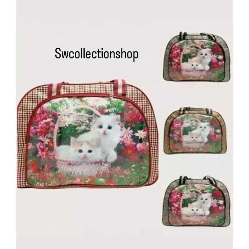 Tas Travel Motif Karakter Kucing Elle Bag/ TAS TRAVEL Pakaian Besar /TAS KOPER JINJING PAKAIAN ELLE 