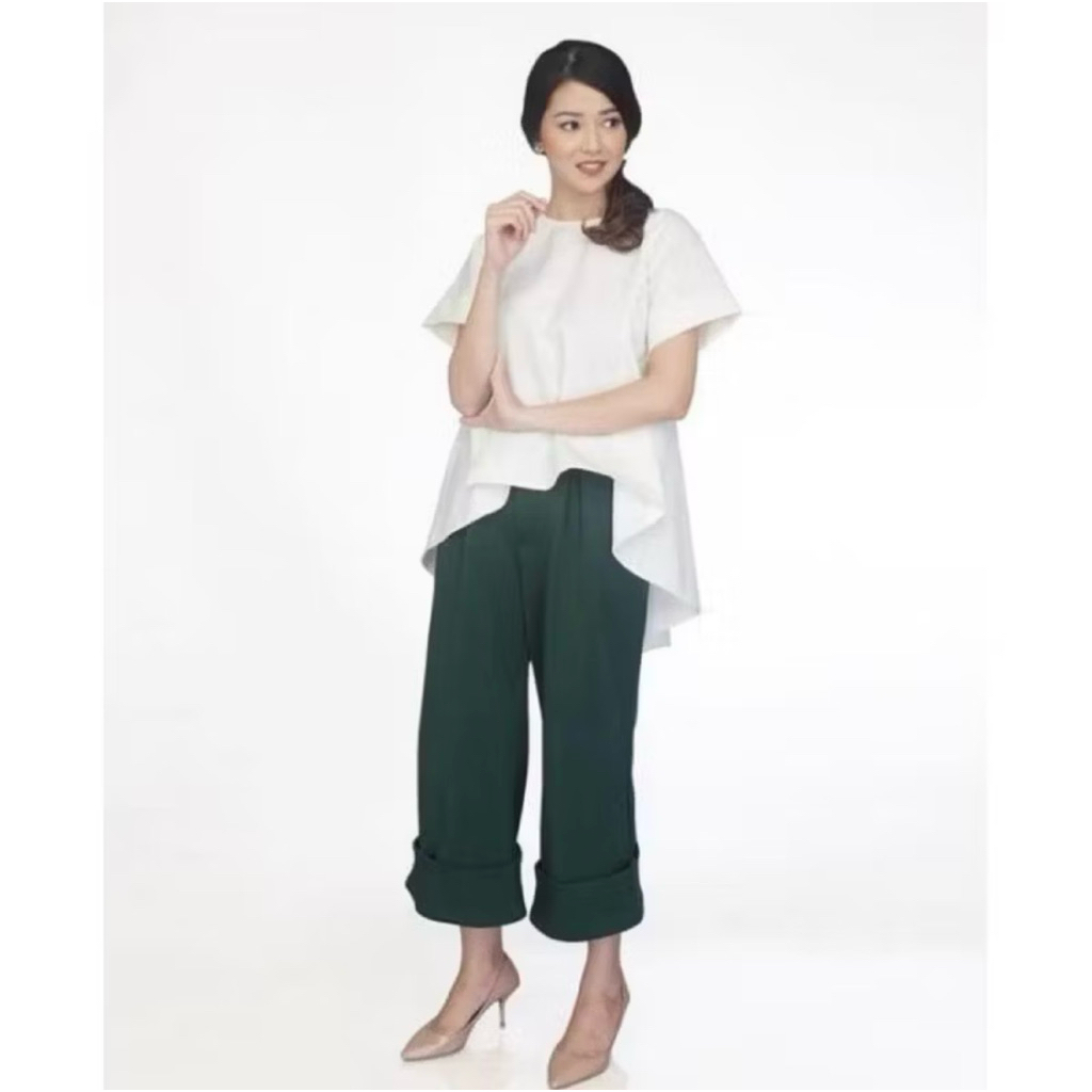 MARLEN THE LABEL GREEN CULLOTE PANTS