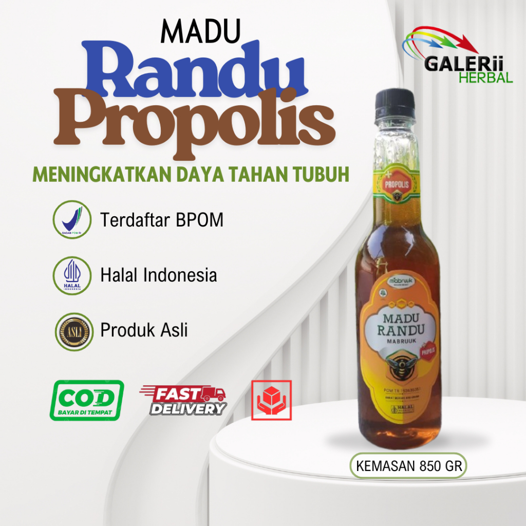 Madu Randu propolis Mabruuk 850 gram Madu Mabruuk