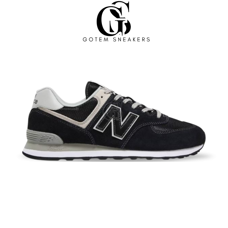 GOTEMSNEAKERS. – Sepatu NB 574 Classic Core Black Sneakers Authentic