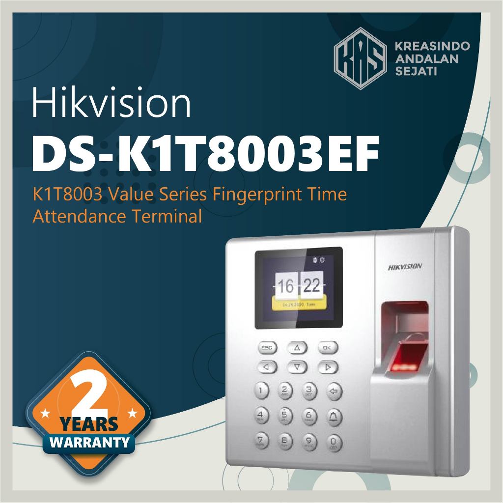 DS-K1T8003EF - HIKVISION ACCESS CONTROL