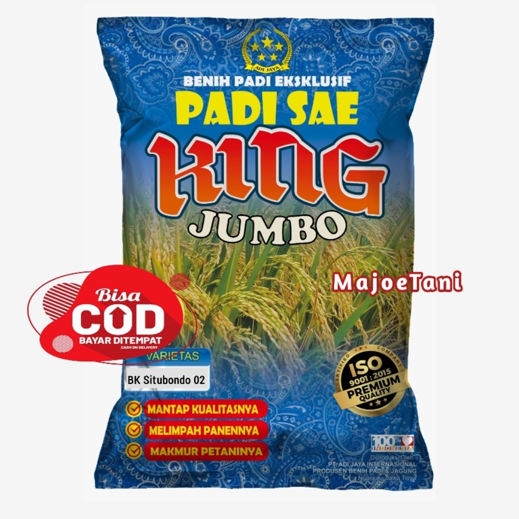 Benih padi BK SITUBONDO 02 agritan 85hst 5kg
