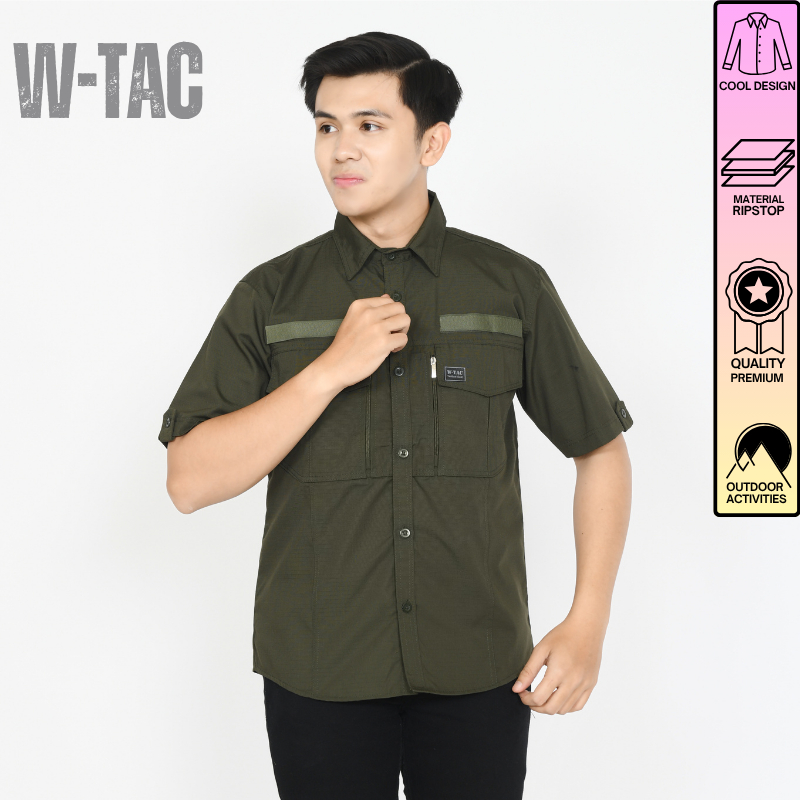 Seragam Kerja Tactical PDH W-TEC Kemeja Lapangan Pria Wanita Premium Original