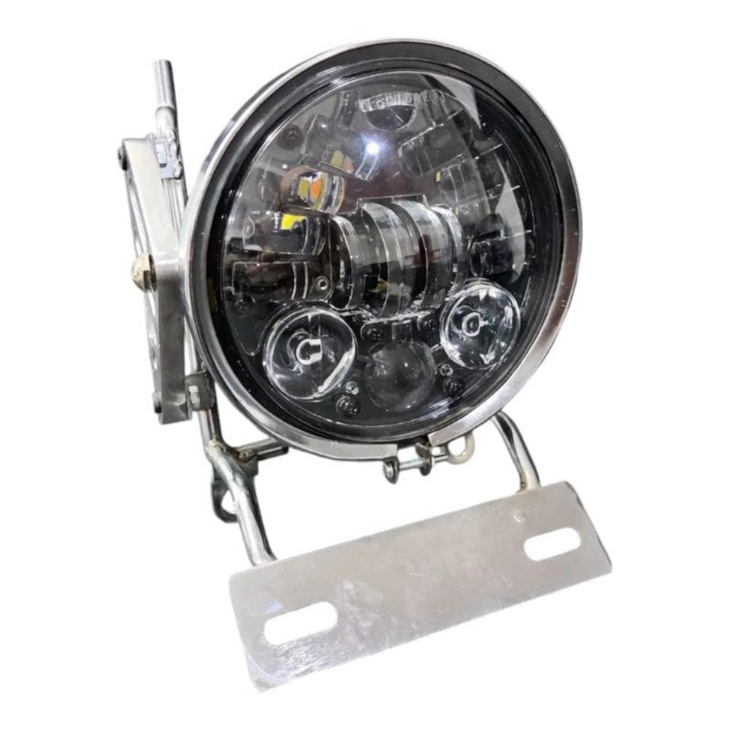 kupingan lampu byson tulangan lampu depan Yamaha Byson set daymaker 5,75 inch set batok pesek chrome