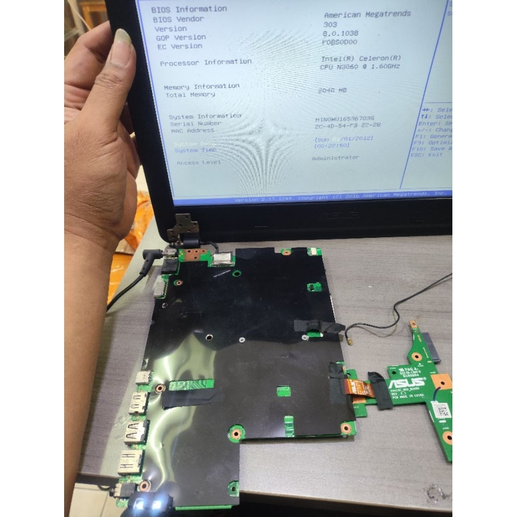 MESIN / MOTHERBOARD / MAINBOARD / MOBO ASUS X441SA