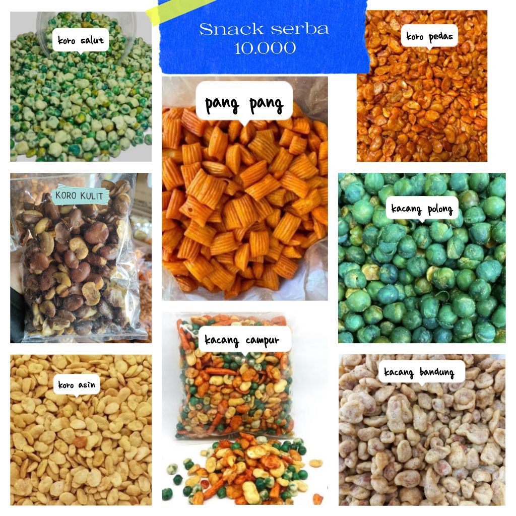 Snack serba 10 ribu makanan ringan kiloan harga murah enak grosir