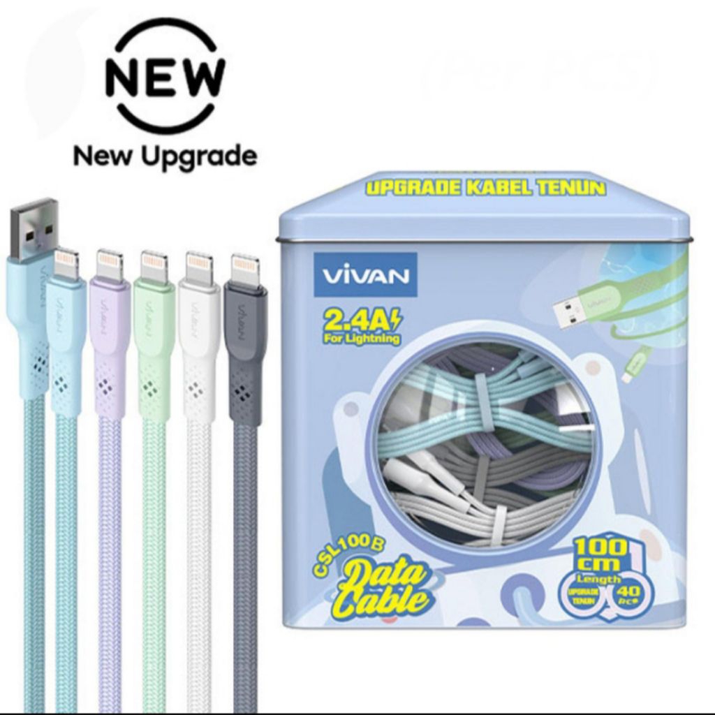 Kabel data kabel charger VIVAN original USB to lightning iphone 5 6 7 8 plus X