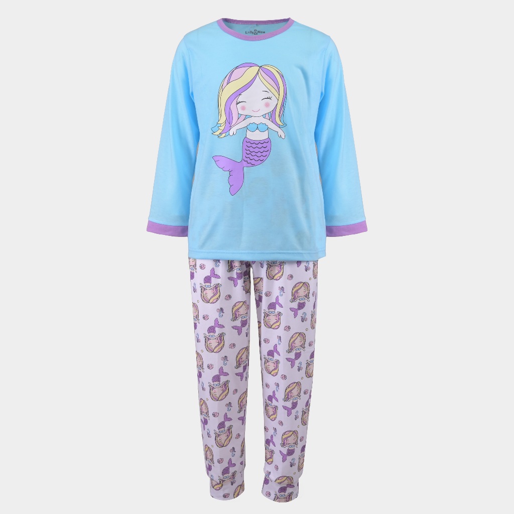 Rambla - Lolly & Noe Baju Lengan Pendek Anak Perempuan Pretty Mermaid