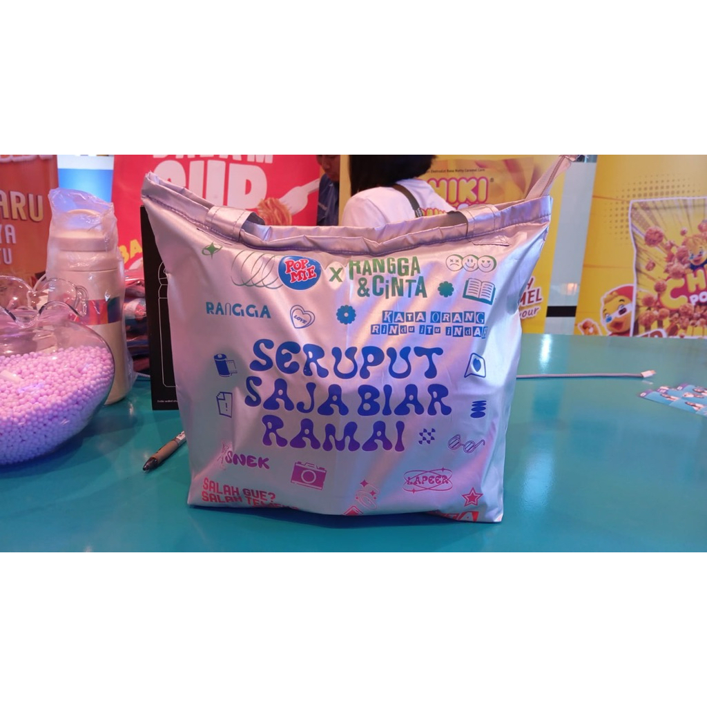 TAS TOTE POP MIE SILVER NEW