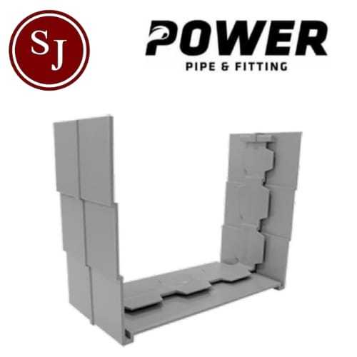 SAMBUNGAN TALANG KOTAK PVC / SOKET TALANG AIR KOTAK / GUTTER UNION