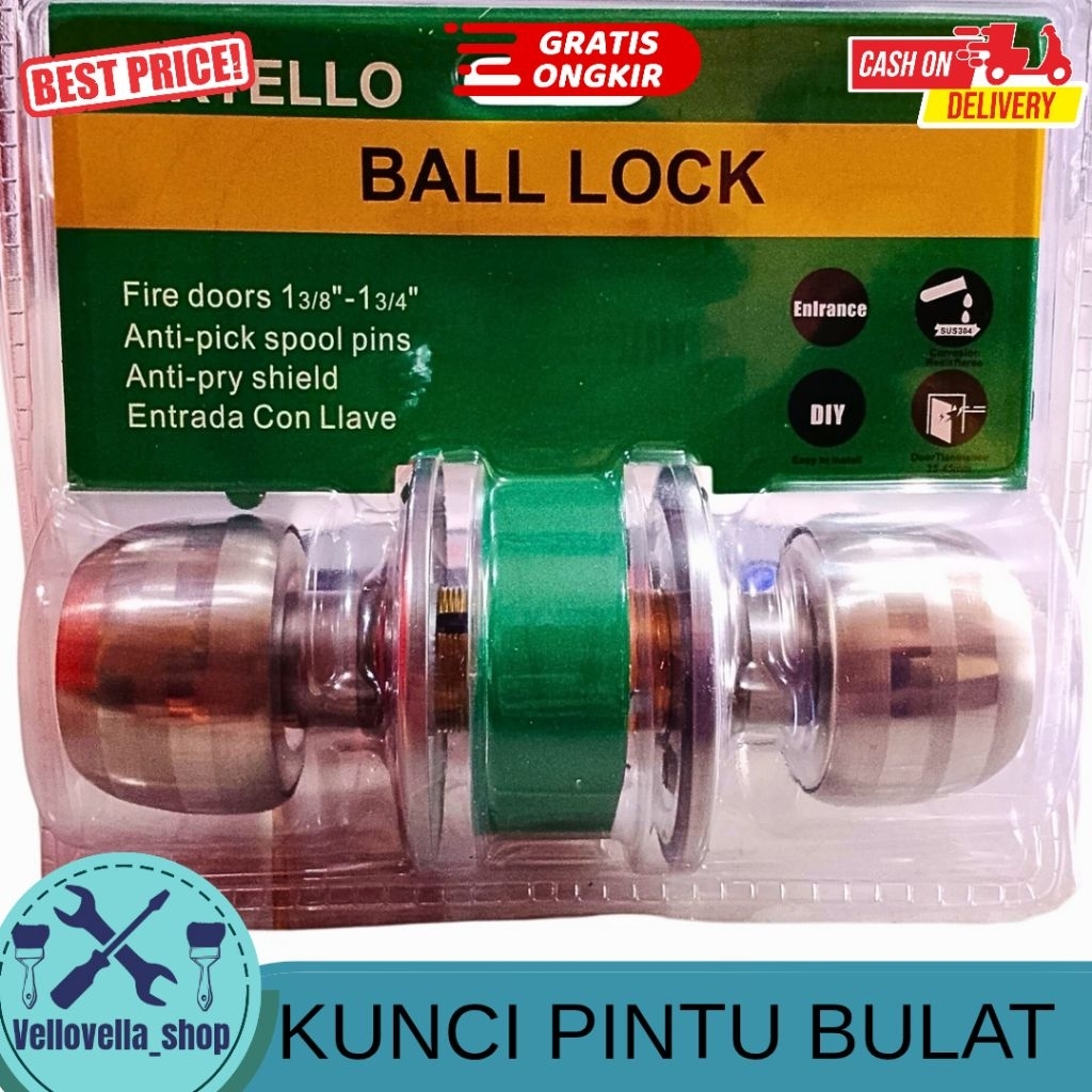 Gagang pintu Kunci pintu gagang bulat / kunci bulat kamar mandi