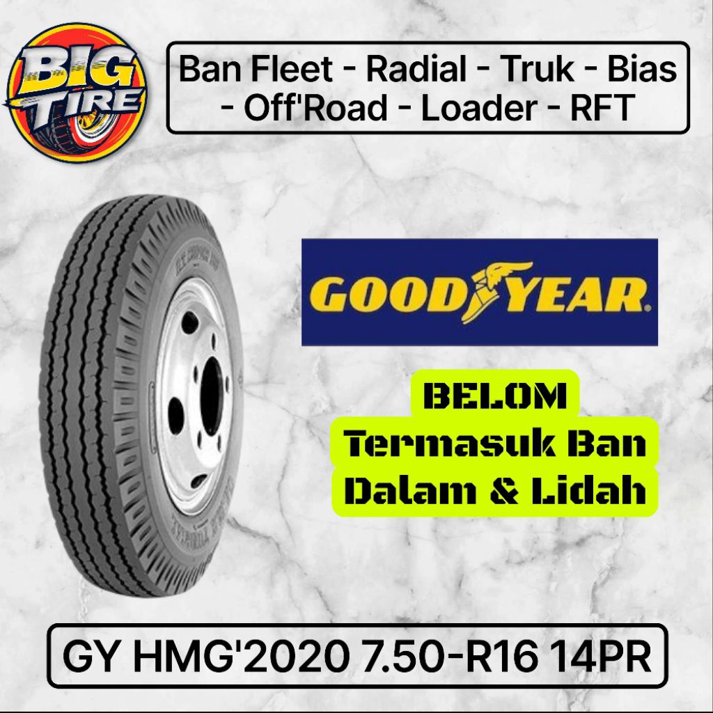 Ban Truk Goodyear HMG'2020 7.50-16 14PR
