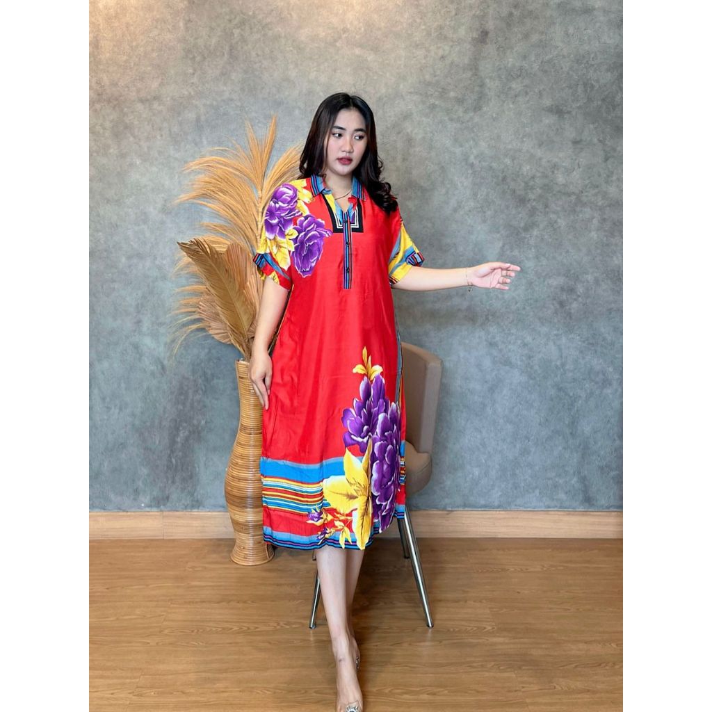 Kartika Batik TR 2005 Dst Ismaya Daster Rayon Lengan Pendek