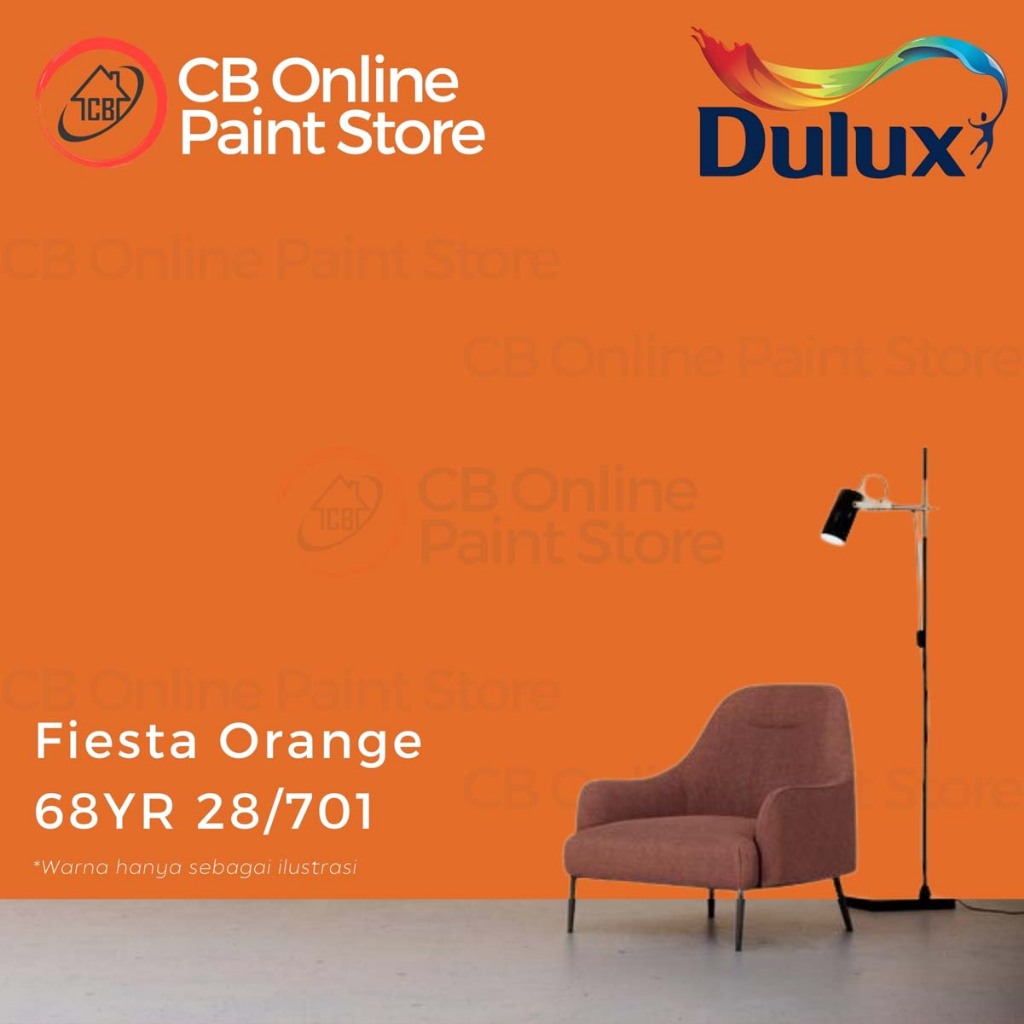 CAT TEMBOK DULUX - FIESTA ORANGE 68YR28/701 - PAIL