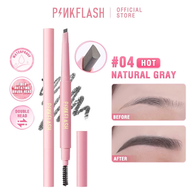 Pinkflash Eyebrow Pensil / Pensil Alis Matic Waterproof Auto Eyebrow Pencil Pinkflash