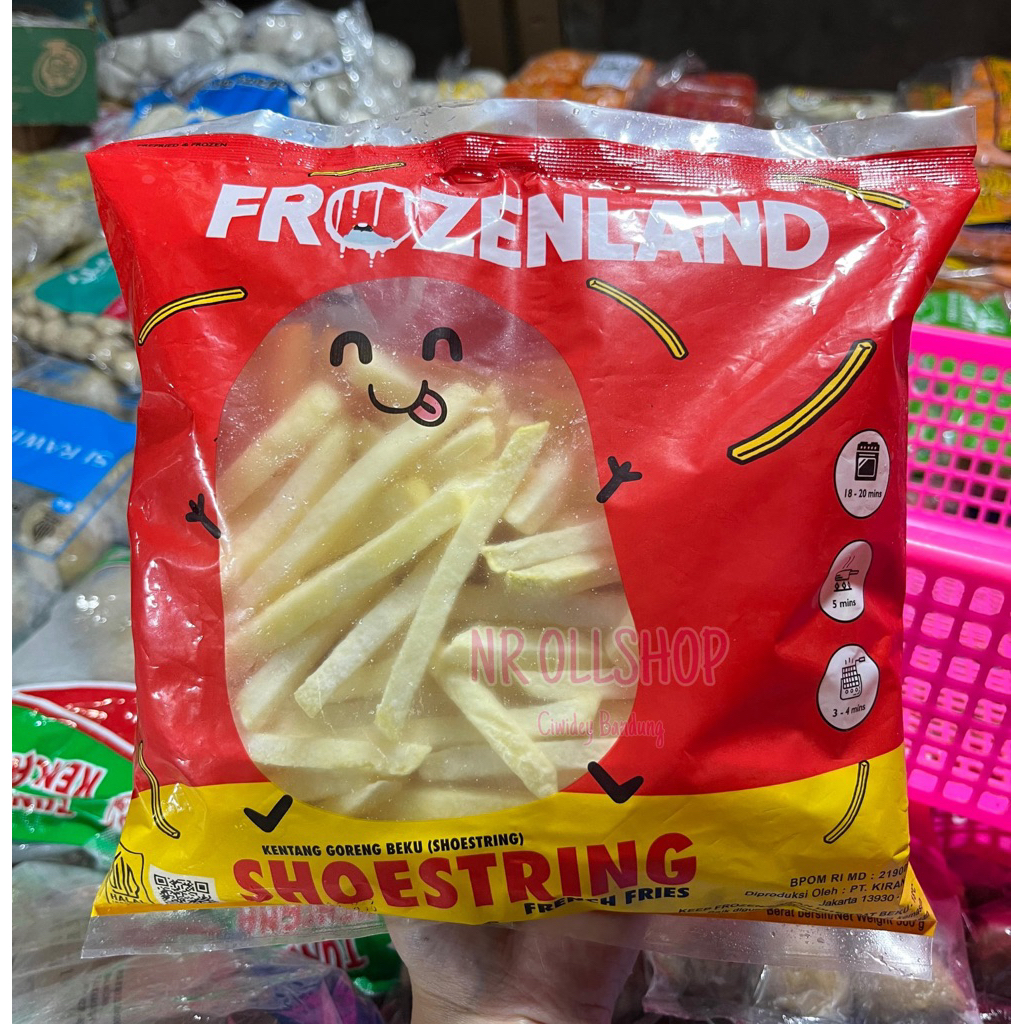Kentang Goreng  Frozenland Isi 1/2Kg