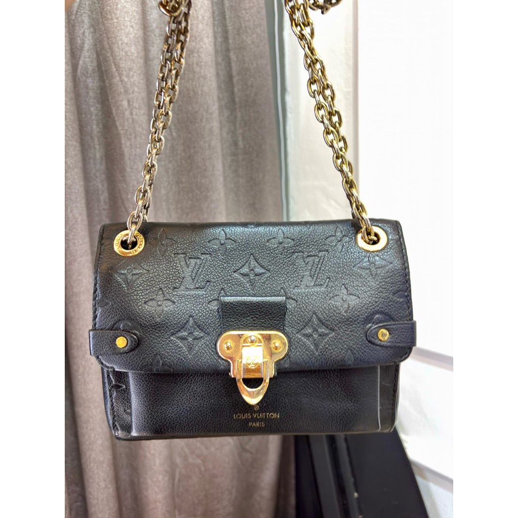 Preloved LV Vavin Monogram Shoulder Bag in Black