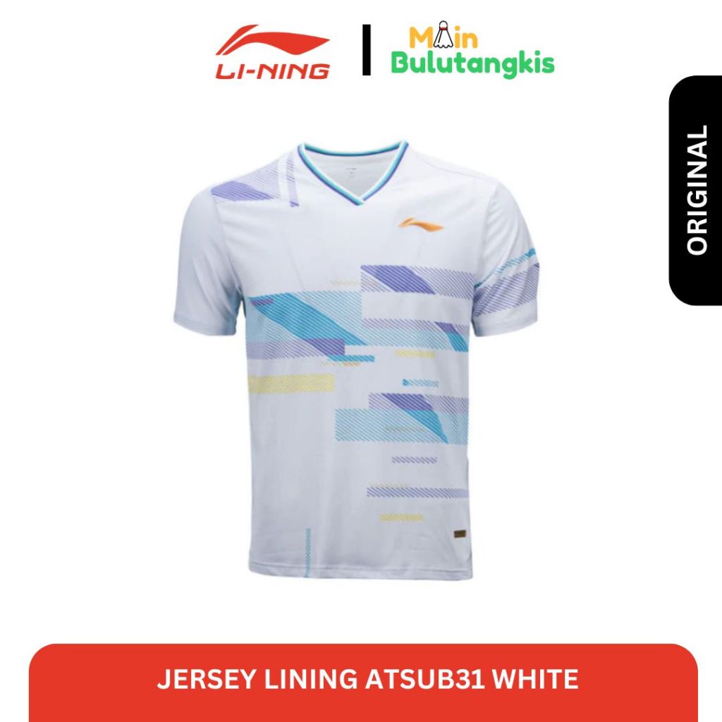 Jersey Badminton Lining 2025 ATSUB31 White Original