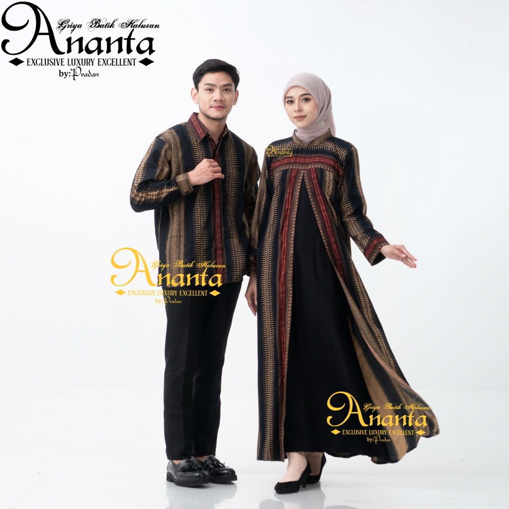 Batik Ananta Couple Sarimbitan Batik Halusan Exclusive Luxury Premium, Kemeja Batik Halusan Dan Gami