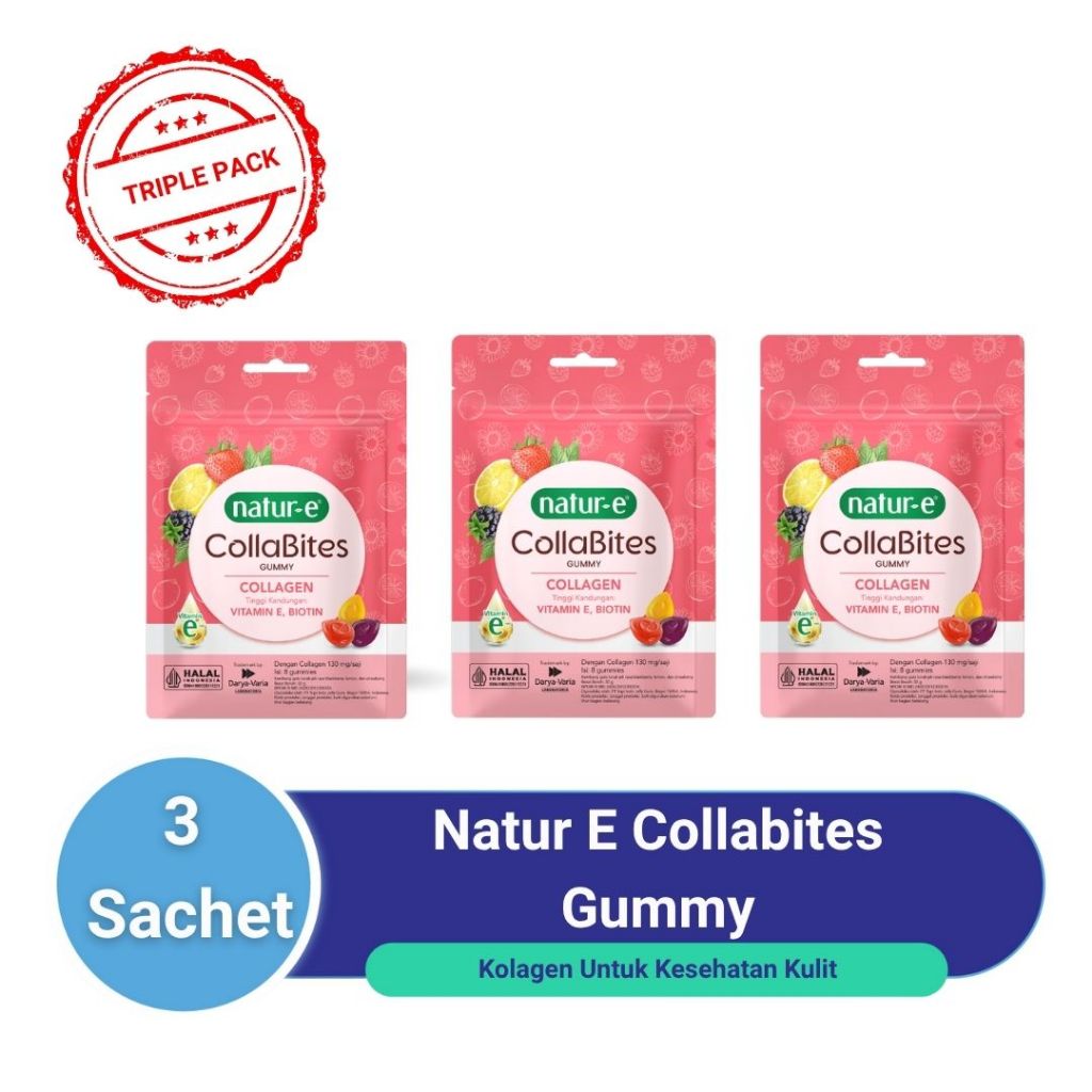 [TRIPLE PACK] Natur-E CollaBites Gummy Collagen