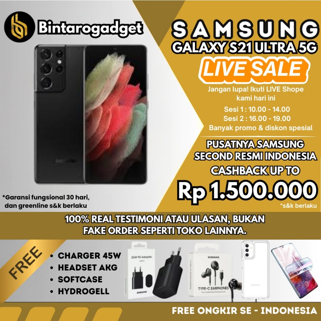 SEIN | Samsung Galaxy S21 ULTRA 5G | S21 Plus | S21 | S21 FE 512GB 256GB 128GB Second Fullset Origin