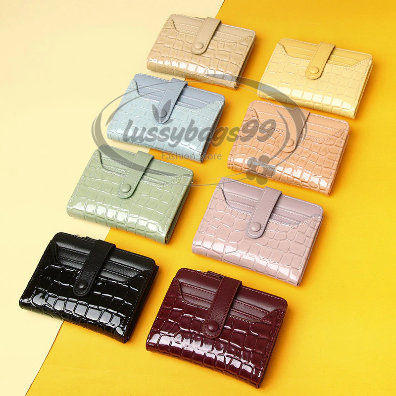 Dompet Wanita Genie Wallet Glossy - Dompet Wanita Kecil Bahan Kulit PU Leather Premium