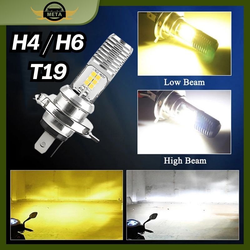 Lampu LED H4 Mobil H6 LED Lampu Motor LED Super Terang Lampu Depan Motor Bohlam