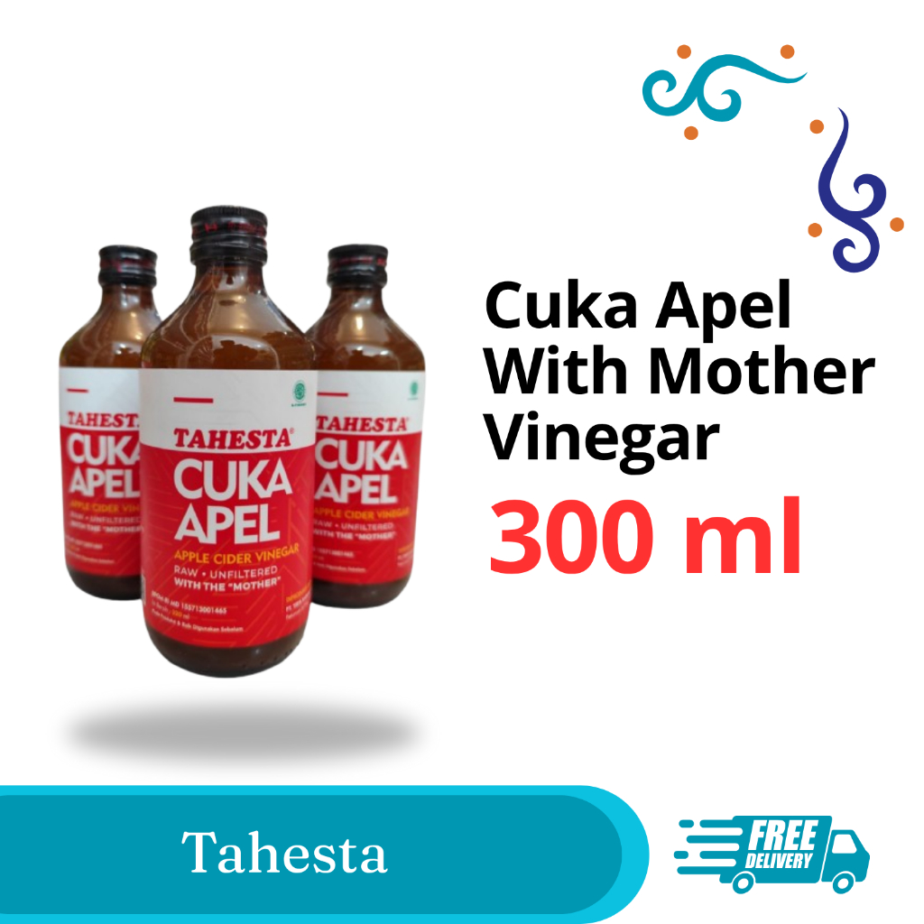 Cuka Apel Tahesta 320ml / Cuka Apel Untuk Diabetes / Cuka Apel Untuk Mengencangkan Kulit