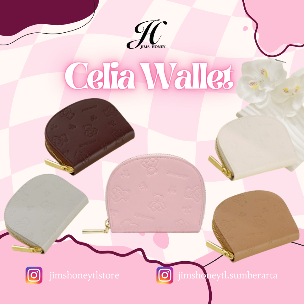 Celia Wallet Jims Honey || Dompet Kartu - Dompet Wanita || JIMS HONEY