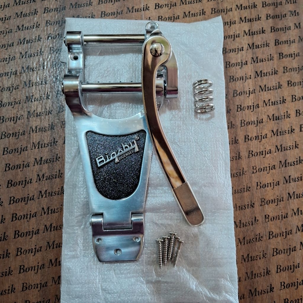 Tremolo Bigsby B 70 G Tremolo Vibrato Tailpiece Silver Chrome