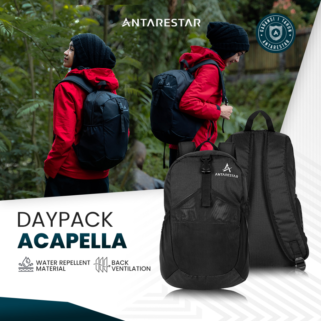 ANTARESTAR Official - Daypack Acapella Tas Ransel Gunung Outdoor Travel Backpack Tas Liburan Mudik D