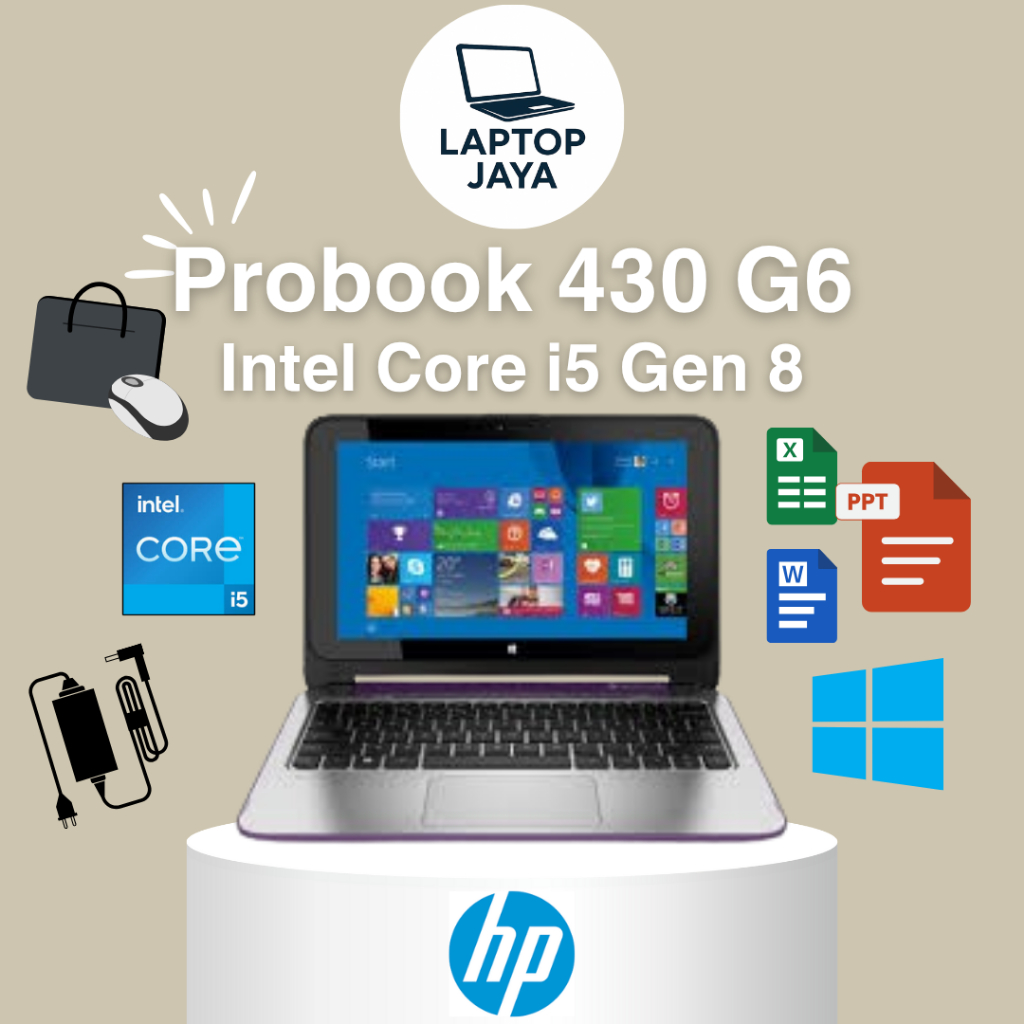 Laptop Hp Elitebook 430 G5,G6,G7,830 G6,G7, 840 G5,G6,G7 X360 core i5/i7 Ram 8GB SSD 256 GB Bergaran