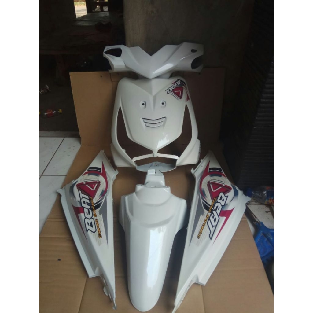 full halus beat karbu putih + striping pink 2010 - 2012