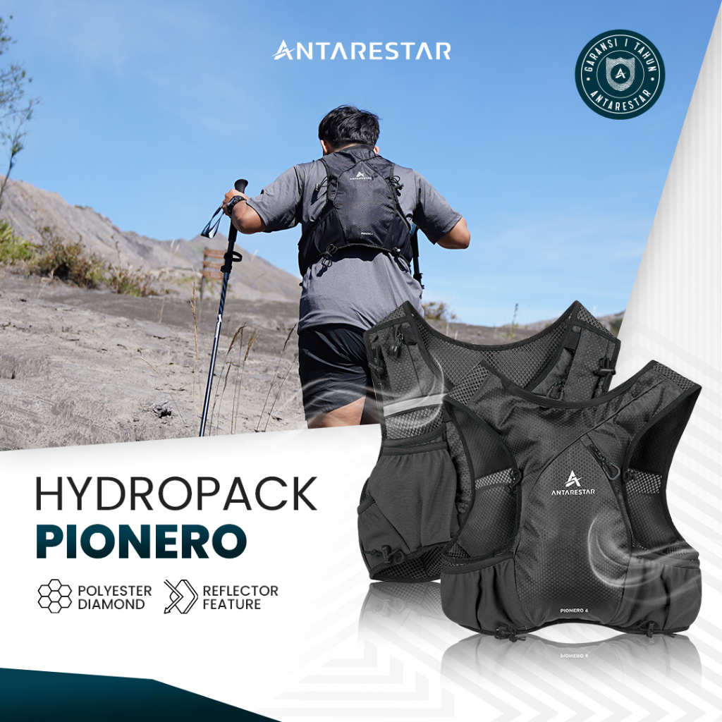 ANTARESTAR Official - Hydropack Pionero Outdoor Hydropack Ultralight Tas Trailrun Tas Olahraga Hikin