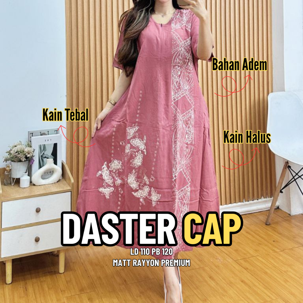 Daster Kekinian Terbaru  Busui Batik Wanita Cap Malaman Pekalongan Model Lengan Pendek